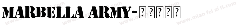 Marbella Army字体转换